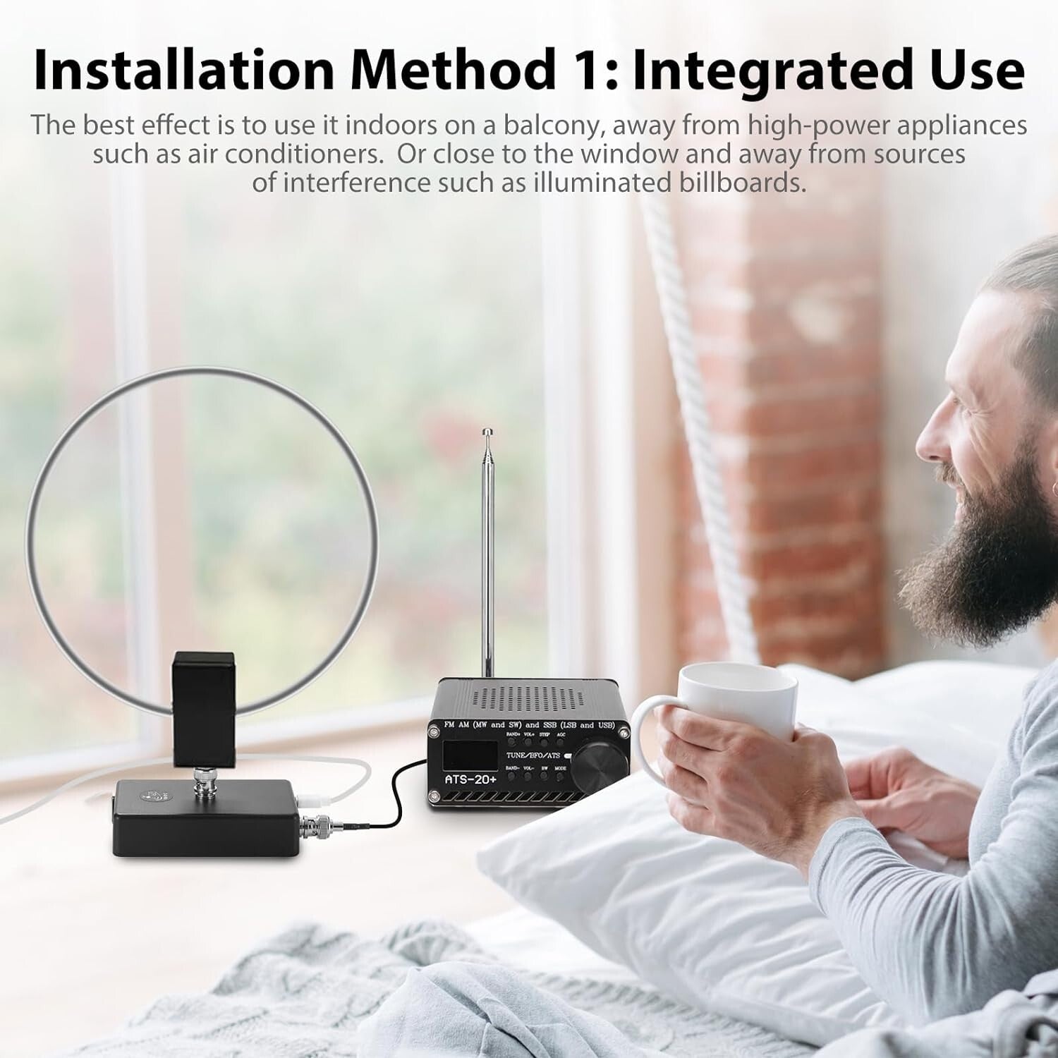 GA800 Active Shortwave Antenna - Premium Signal Quality & User-Friendly Design