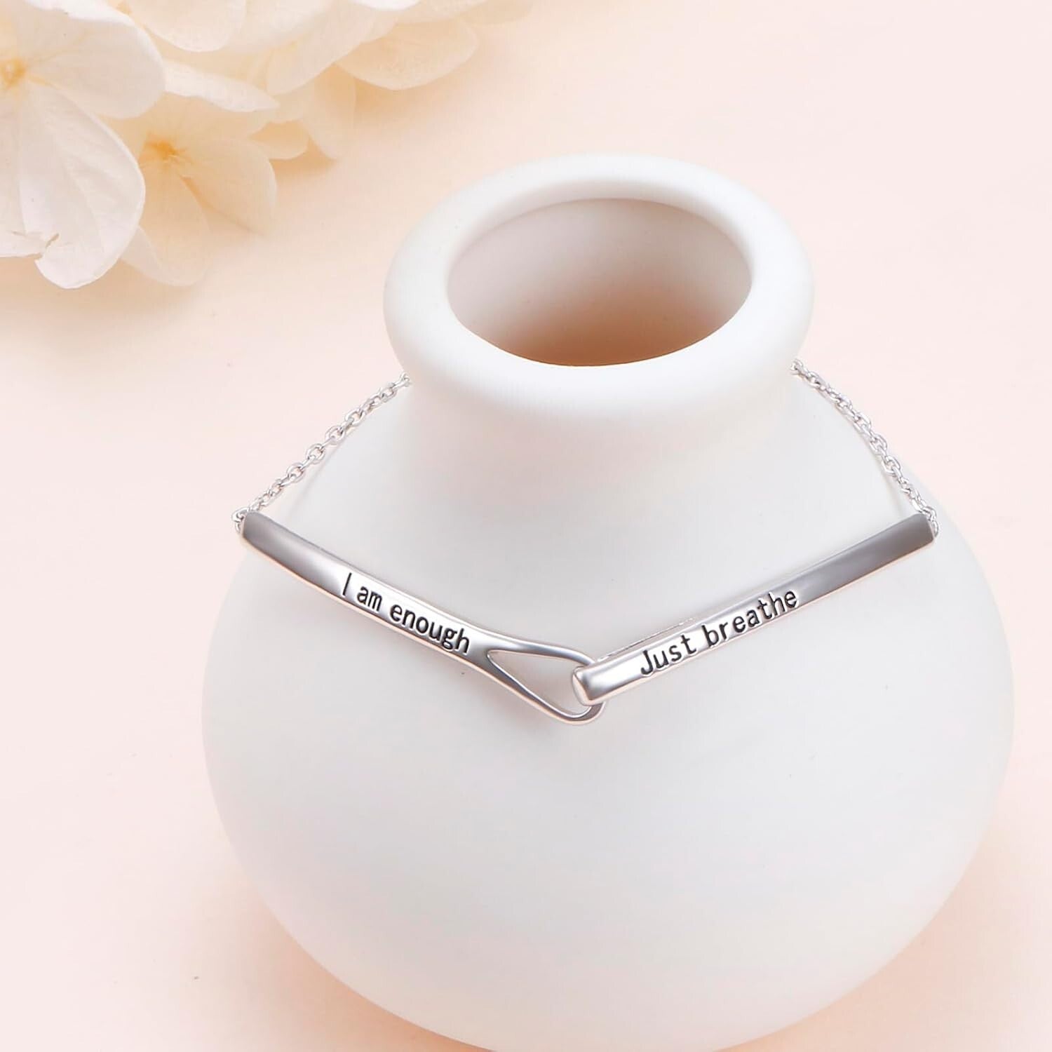 Meaningful Sterling Silver Inspirational Bracelet for Women - Perfect Gift Idea