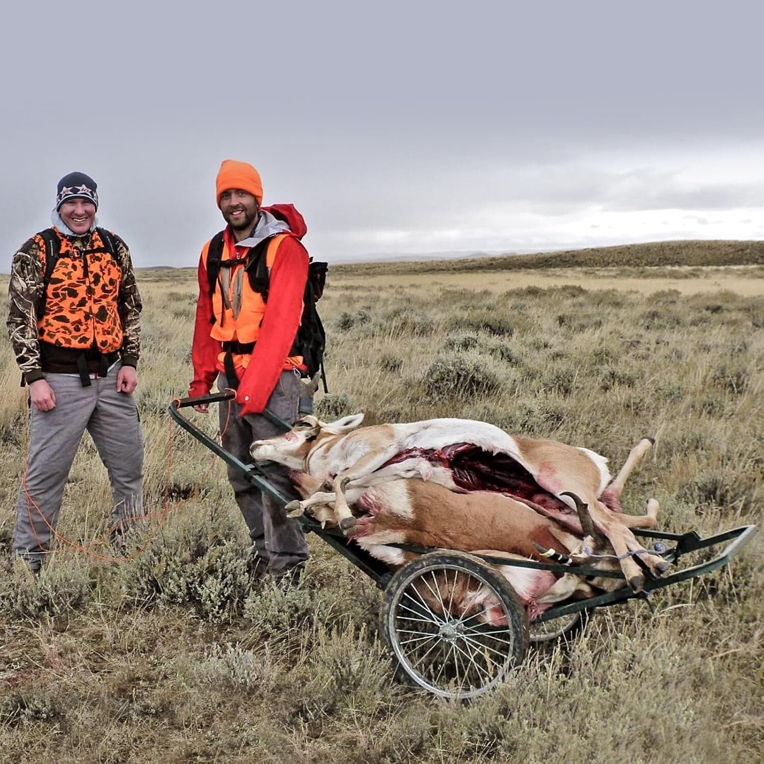 Versatile 550lb Capacity Hunting Cart with Heavy Duty Platform & Easy Assembly