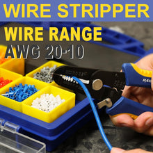 Load image into Gallery viewer, Professional Ferrule Crimping Tools with Adjustable Ratchet &amp; 2500 Wire Ends