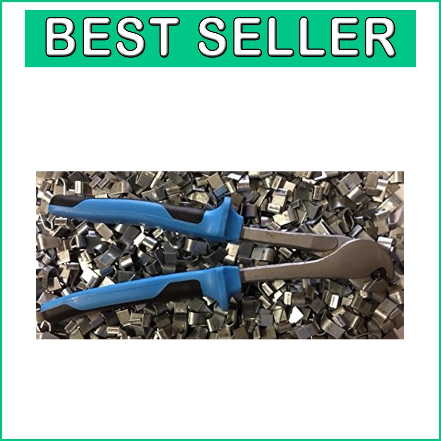 Alloy Steel J-Clip Pliers & 2 lbs of Clips, Ideal for DIY Cage Projects