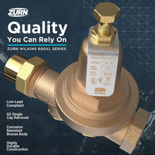Load image into Gallery viewer, Wilkins 1-1/2" Bronze Water Pressure Reducing Valve - Durable &amp; Low-Maintenance
