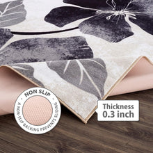 Load image into Gallery viewer, Contemporary Floral Design 6'7" x 9' Indoor Rug - Non-Slip Rubber Backing
