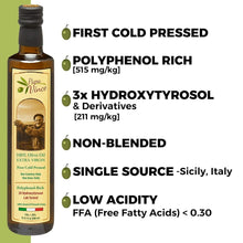 Load image into Gallery viewer, Dec 2023 Premium Extra Virgin Olive Oil - Organic, Small Batch from Sicily Gift