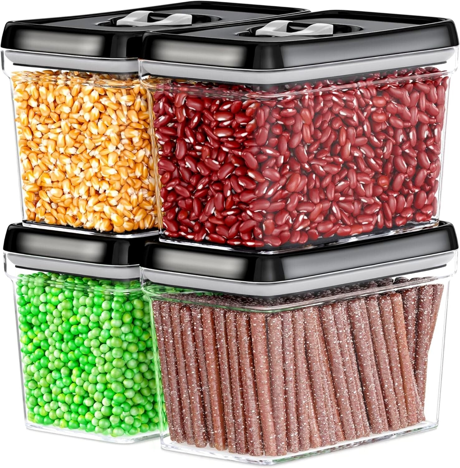 BPA-Free Food Storage Containers - Airtight Canisters for Flour, Sugar, and More