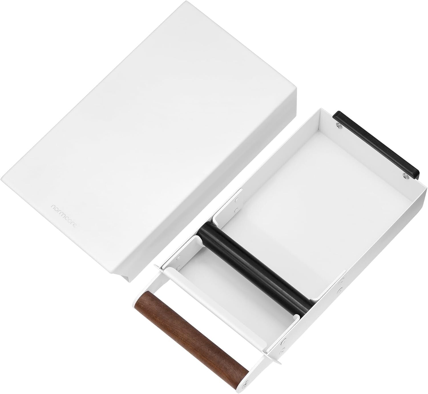 Epreo Knock Box: Coffee Knocker Drawer with Walnut Handle & Stainless Steel