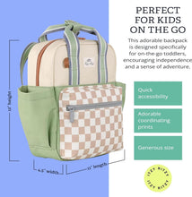 Load image into Gallery viewer, Toddler Backpack with Comfy Adjustable Straps &amp; Spacious Wipeable Interior - 11L