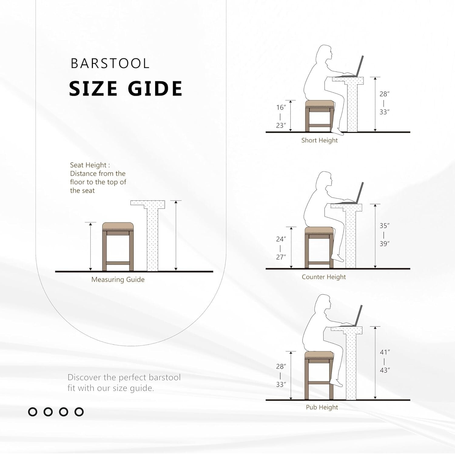 Elegant Black X-Back Swivel Bar Stools - Counter Height Set of 2 for Kitchen