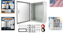 Load image into Gallery viewer, Alloy Steel Weatherproof Junction Box - 20'' x 16'' x 8'' for Indoor/Outdoor Use