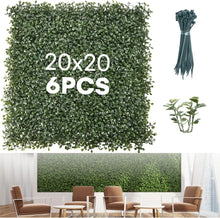 Load image into Gallery viewer, Durable Greenery Backdrop Panels 20"x20" - Perfect for Events &amp; Home Decoration
