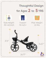 Load image into Gallery viewer, Triangular Design Kids Tricycle for Ages 2-5 - Lightweight &amp; Safe Gift
