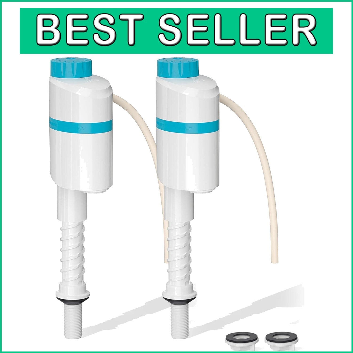 Anti-Siphon Toilet Fill Valve with Adjustable Height and Water Saving Features