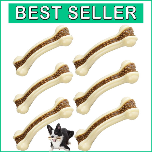 Durable Nylon Dog Bones - Ideal Chew Toys for Large/Medium Small Dogs