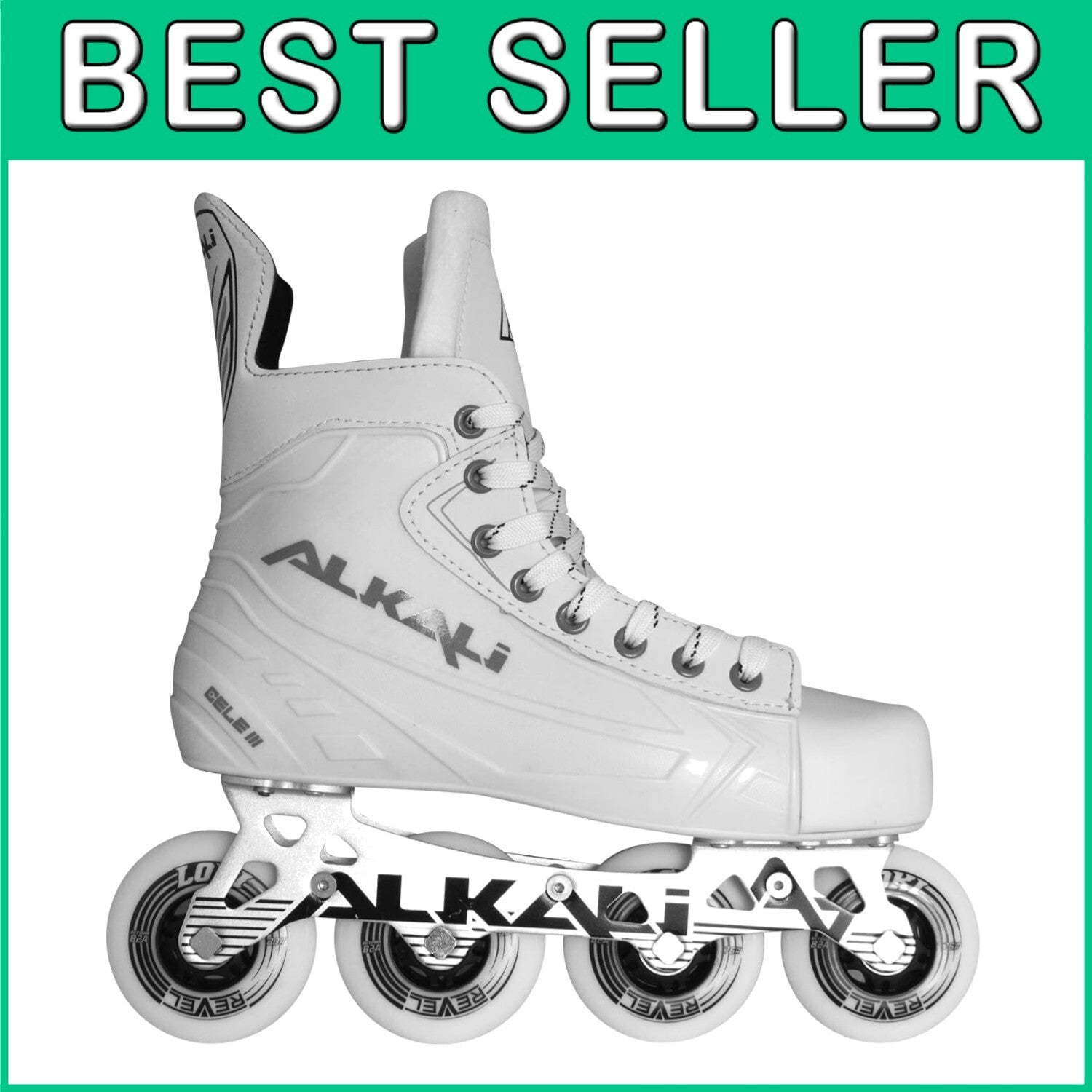 Durable Inline Roller Hockey Skates - Comfort Fit, Size 12, 68mm Wheels Included