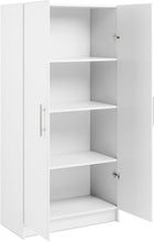 Load image into Gallery viewer, Elite 2-Door Tall Storage Cabinet with Adjustable Shelves for Home Organization