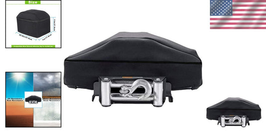 Weather-Resistant Winch Protective Cover - Dust-Proof & Waterproof - 2pcs Set