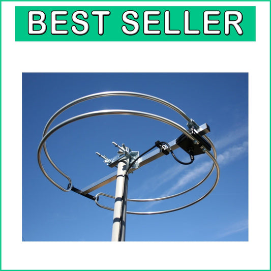 Durable Aluminum FM Loop Antenna for Superior Analog and Digital Signals
