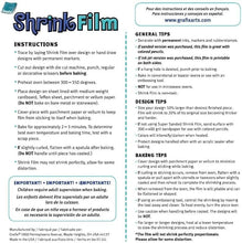 Load image into Gallery viewer, 50 Sheets of Inkjet Printable White Opaque Shrink Film - 8.5"x11" Craft Packs
