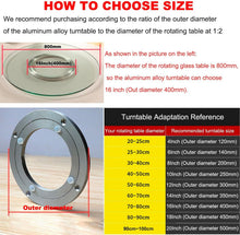 Load image into Gallery viewer, Anti-Slip 18-Inch Aluminium Turntable – Heavy-Duty Lazy Susan Rotating Plate