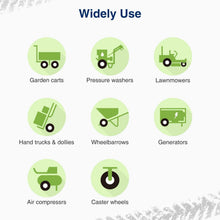 Load image into Gallery viewer, Universal 9x3.50-4 Flat-Free Tire Assemblies for Mowers &amp; Outdoor Equipment