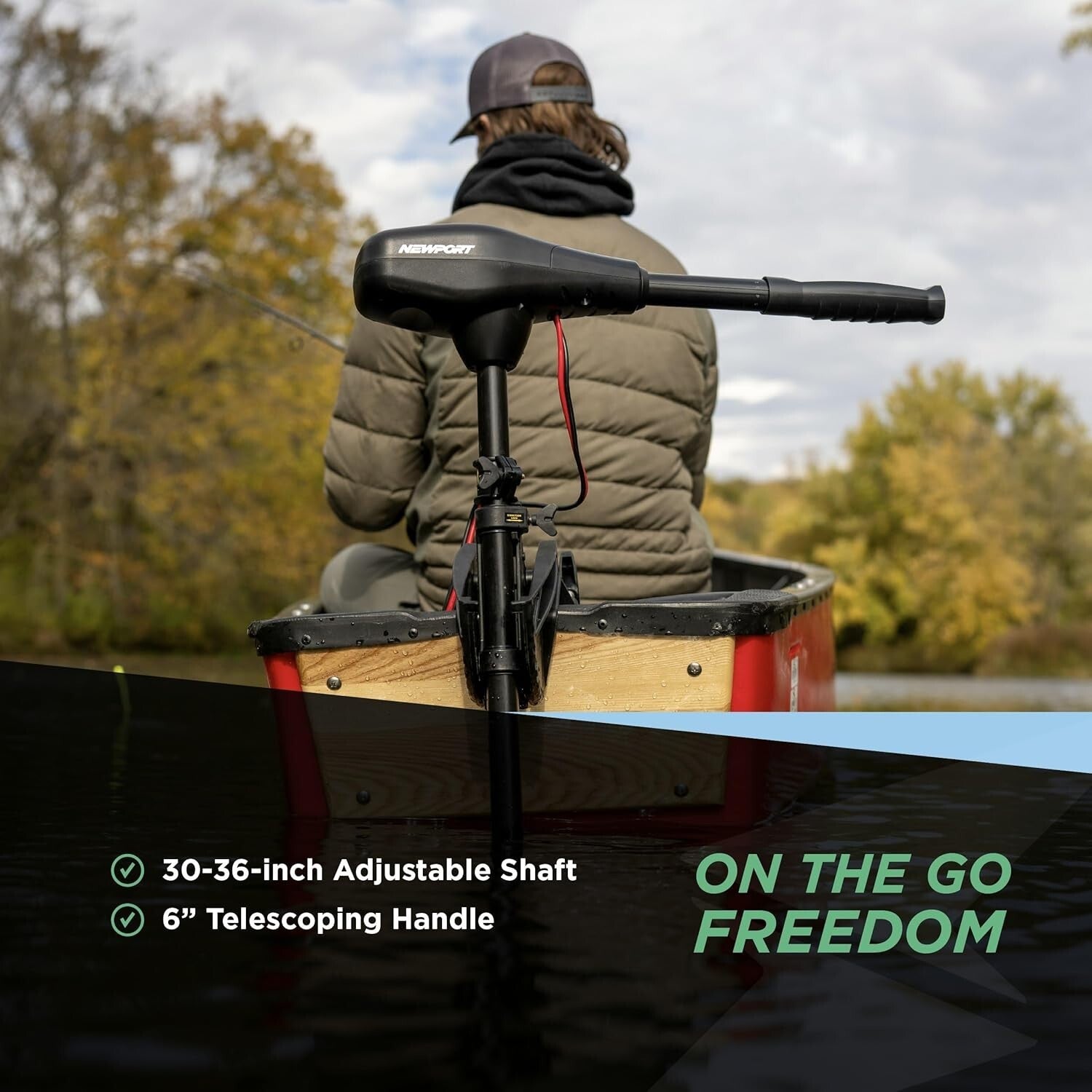 Efficient NV-Series 24V Trolling Motor - Quiet Operation, 8 Speeds for Anglers