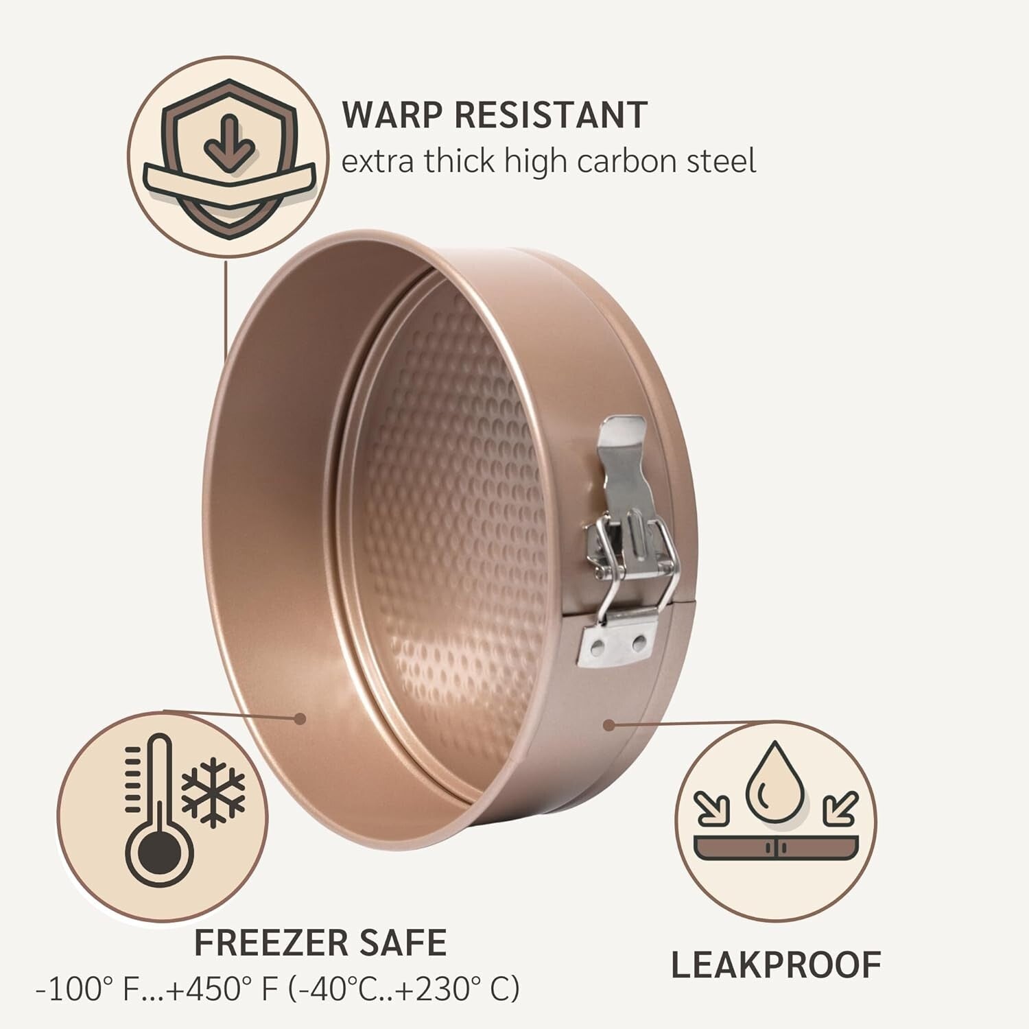 Baking Dream: 10-Inch Nonstick Springform Cake Pan with Quick Release Design