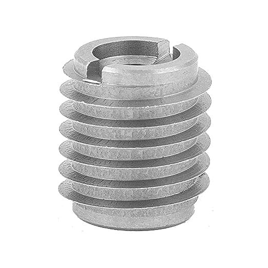 Durable 10-Pack Stainless Steel Threaded Inserts for Enhanced Hardwood Fastening