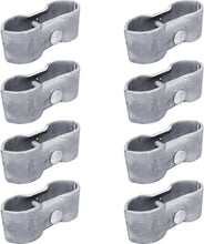Load image into Gallery viewer, 8 Classic Chain Link Fence Panel Clamps for 1-5/8" Pipe Frames - Galvanized