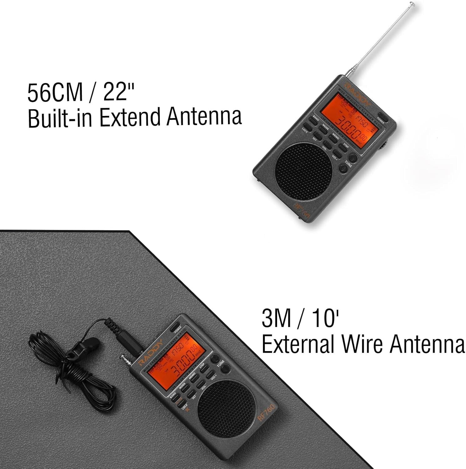 Compact Rechargeable AM/FM/SW Radio with NOAA Alerts & Long-Range Capability