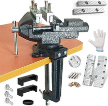 Load image into Gallery viewer, Heavy-Duty Workshop Vise with Quick Locking Mechanism &amp; Protective Washers