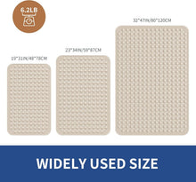 Load image into Gallery viewer, Large Rectangular Shower Mat 47"x32" - Suction Cups &amp; Custom Fit for Bathrooms