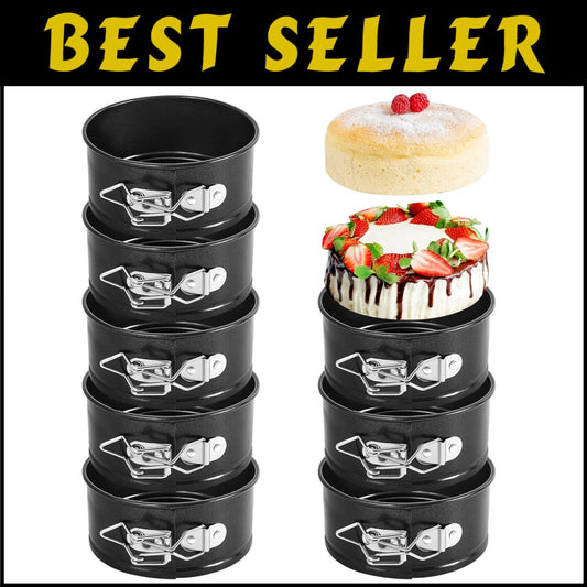 Versatile 25-Piece Mini Springform Pan Set for Baking Cheesecakes & Quiches