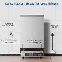 Load image into Gallery viewer, Commercial 48 lbs Stainless Steel Ice Maker with Quick 00 Lbs Daily Production