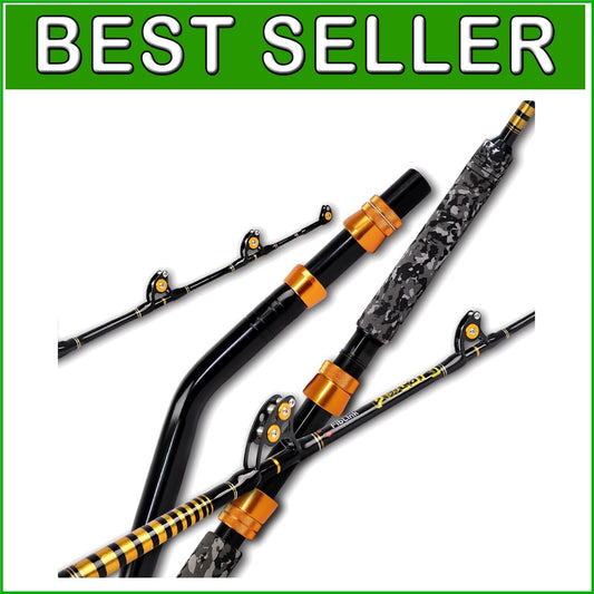 Non-Slip EVA Grip Trolling Rod - 6' Big Game Fishing Pole for Saltwater Use