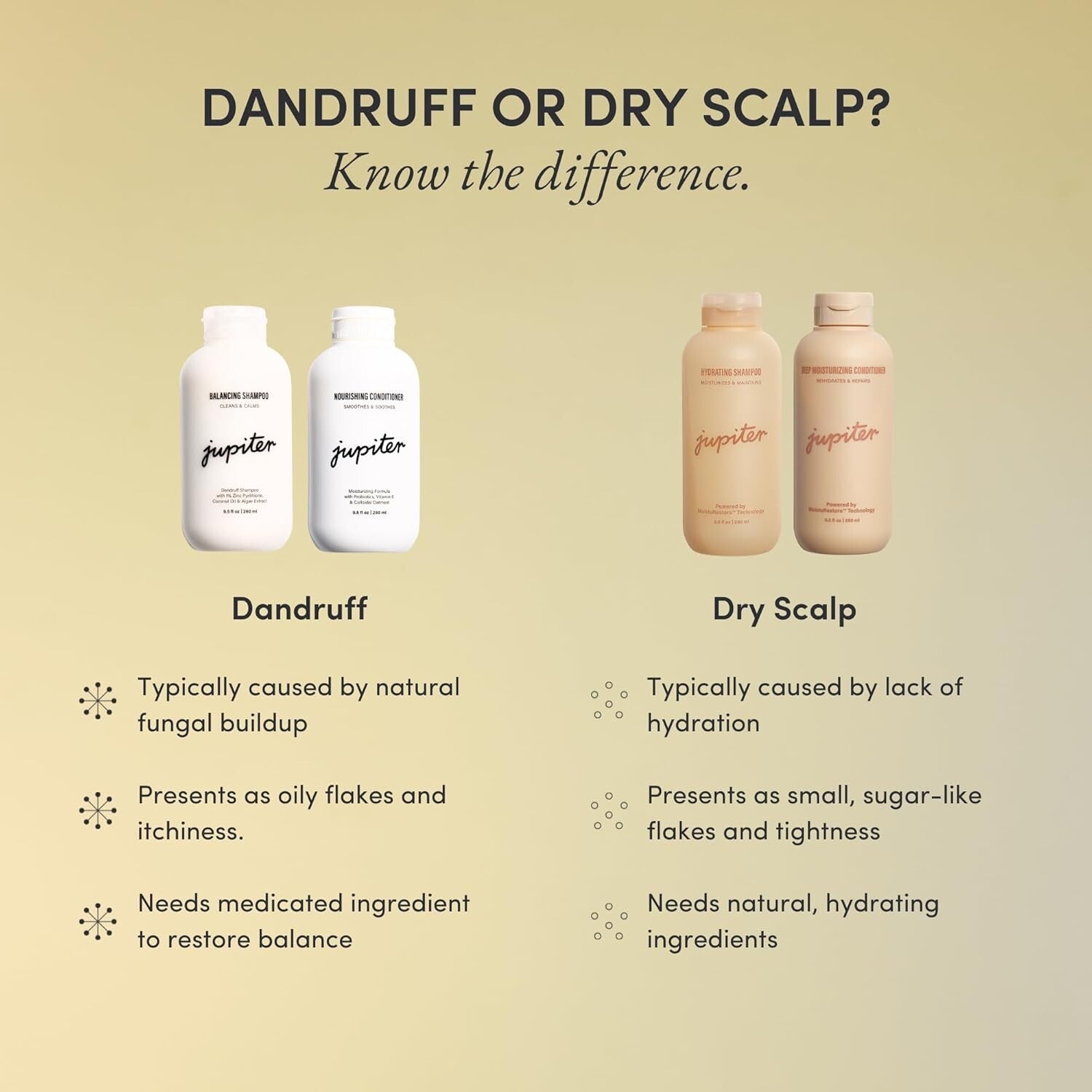 Soothing Anti-Dandruff Shampoo and Conditioner for Itchy, Flaky Scalp Relief