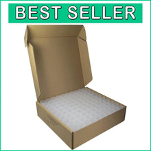 Load image into Gallery viewer, Ergonomic 100-Pack Coin Tubes with Snap-Tight Lids for Easy Viewing &amp; Stacking