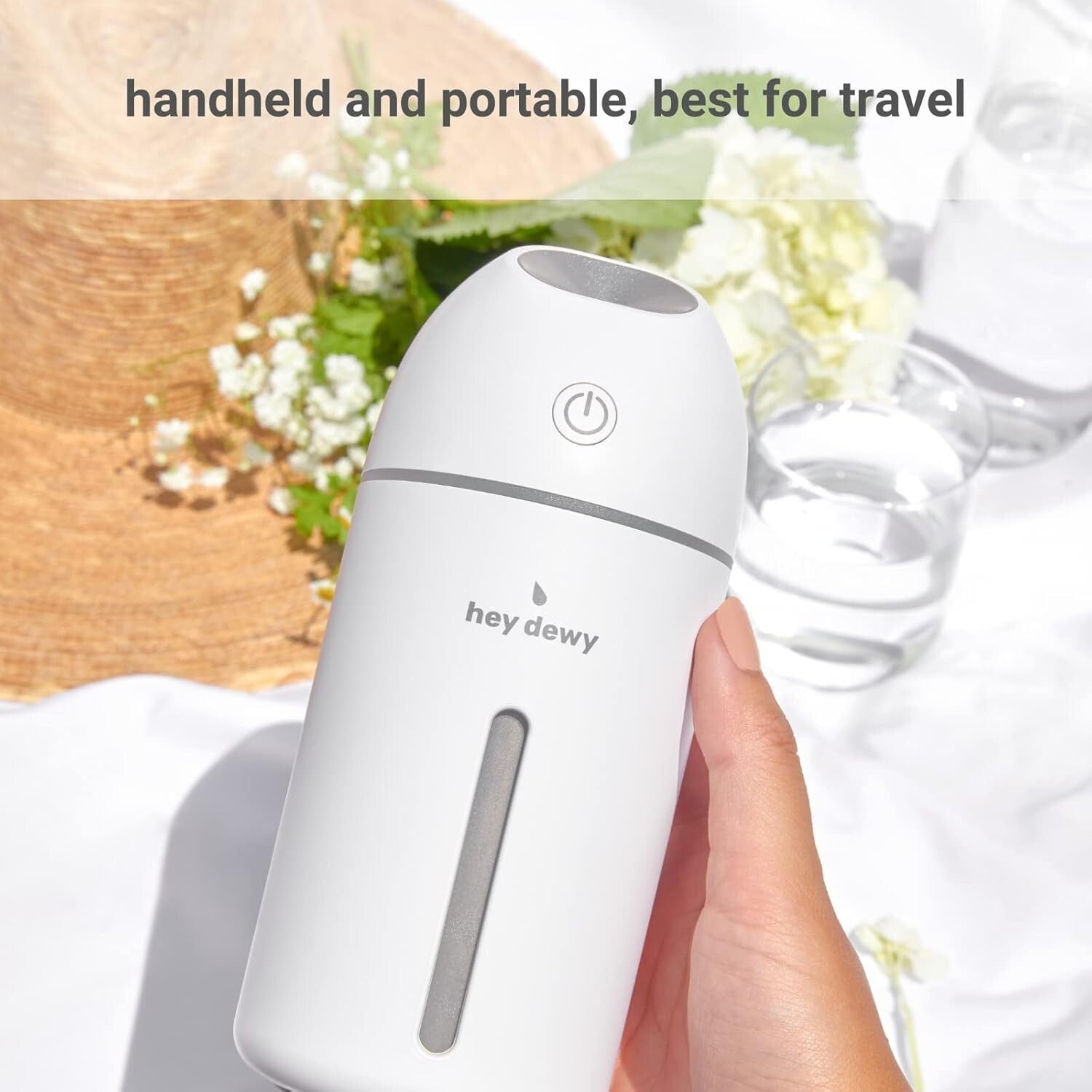 Wireless Ultrasonic Cool Mist Humidifier - Portable Pearl Self-Care Solution