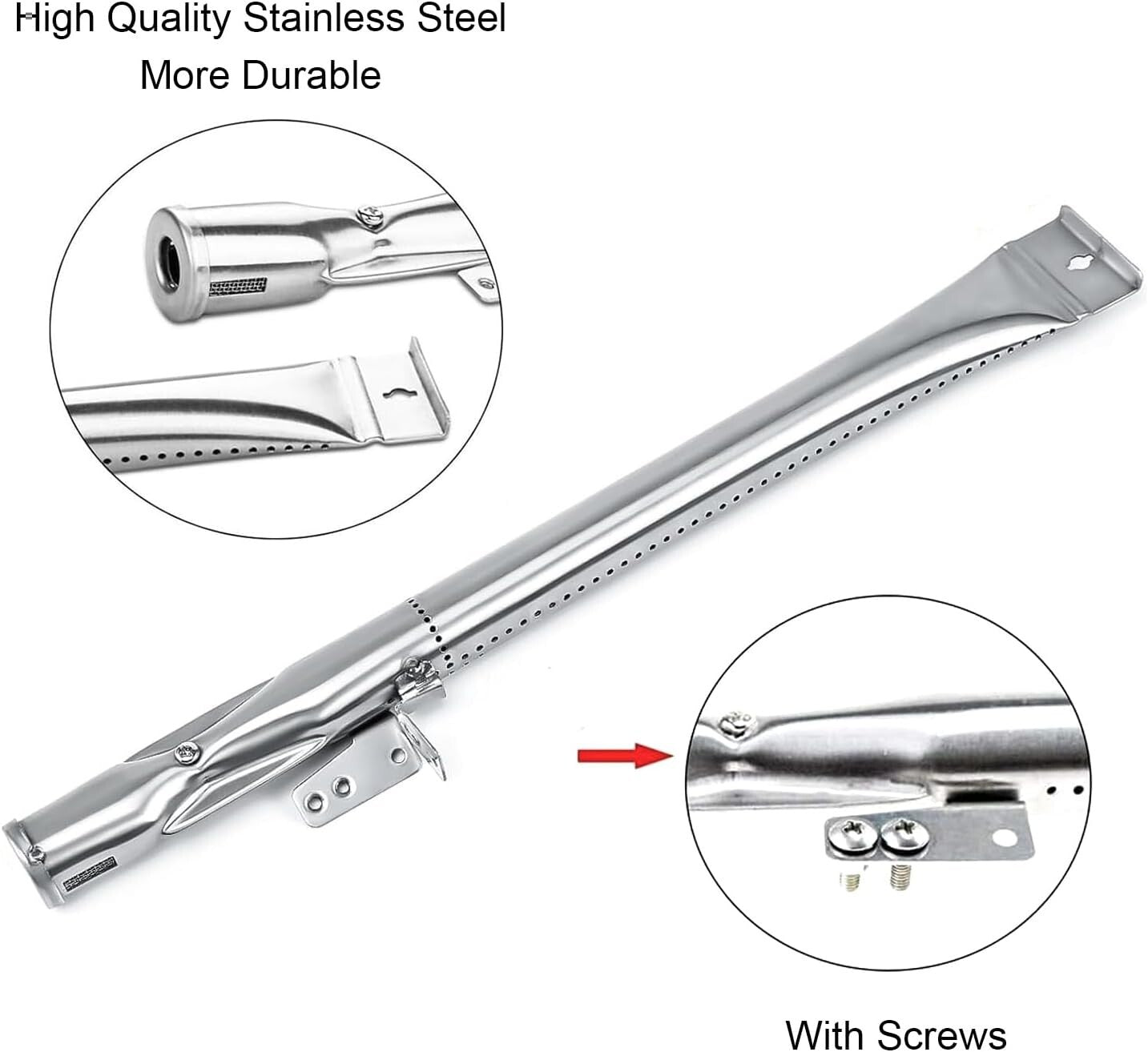 Nexgrill Replacement Parts Kit: Stainless Steel Burners & Heat Plates, 5 Pack