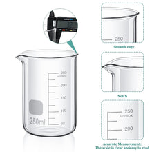 Load image into Gallery viewer, Multi-Size Borosilicate Glass Beaker &amp; Measuring Cylinder Set for Experiments