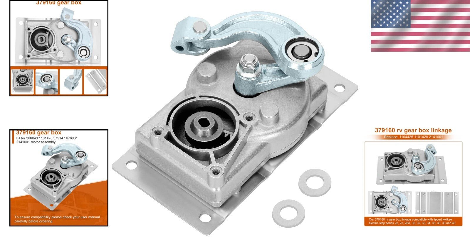 Kwikee Electric Step Replacement Gear Box for 22-40 Series (Part 1101425)