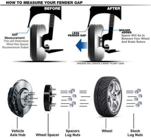 Load image into Gallery viewer, CNC Machined Black 2 Inch Wheel Spacers with Forged 6061-T6 Aluminum - Set of 4