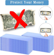 Load image into Gallery viewer, Clear 200-Piece Currency Sleeves - Protect and Showcase Banknotes Conveniently