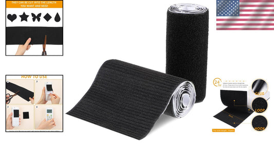 Durable 6 Inch Wide Double-Sided Fastening Tape - 10 Yard Nylon Adhesive Roll