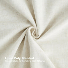 Load image into Gallery viewer, Luxury 2-Panel Blackout Curtains - Natural Linen Blended Pinch Pleat Style 90”