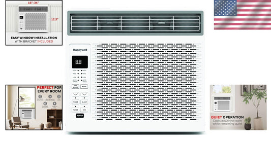 6,000 BTU Digital Window AC - Remote Control & Easy Installation Kit Included