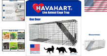 Load image into Gallery viewer, Professional Quality 1-Door Humane Animal Trap - Safe for Cats, Raccoons &amp; More