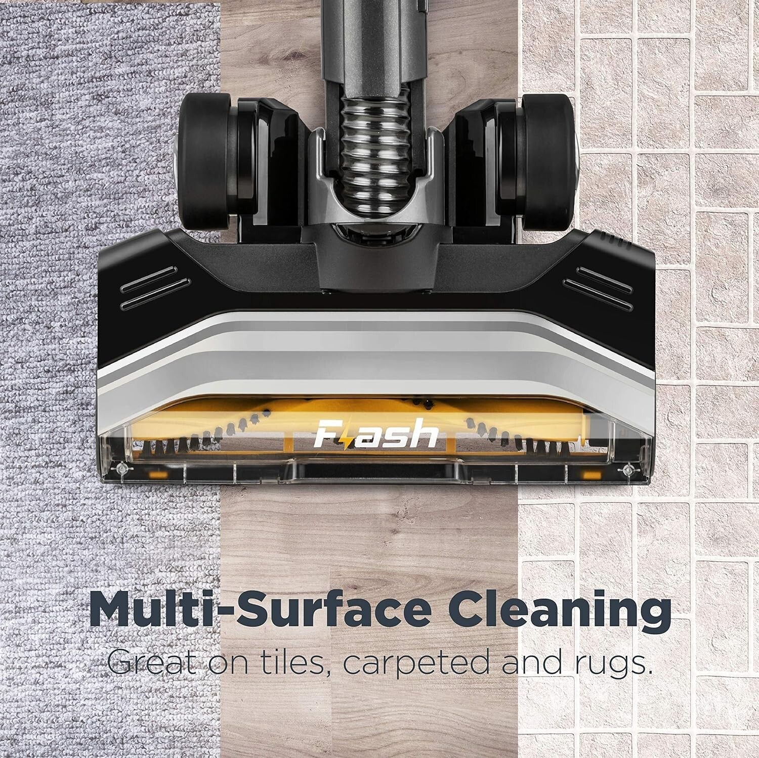 Flash Lightweight Stick Vacuum 15KPa Suction - Corded 2-in-1 for Carpet & Floors