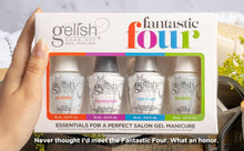 Load image into Gallery viewer, Gelish Fantastic Four Nail Polish Kit - Four Vibrant Shades for Every Occasion