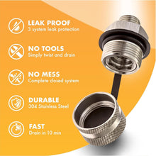 Load image into Gallery viewer, Quick Twist Oil Drain Valve - Effortless DIY Oil Changes in 10 Minutes