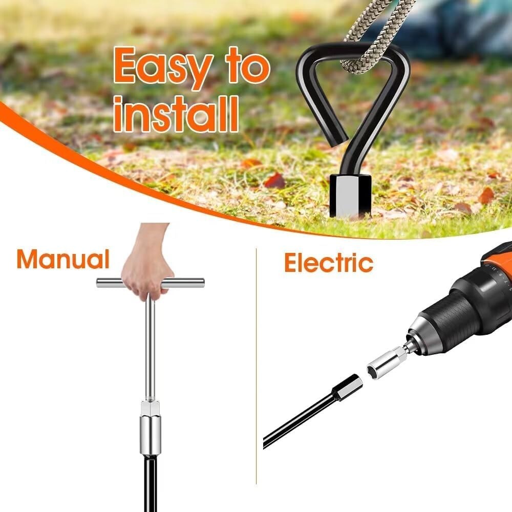 Alloy Steel Tent Stakes with Extended Blades – Secure Your Canopy and Trampoline